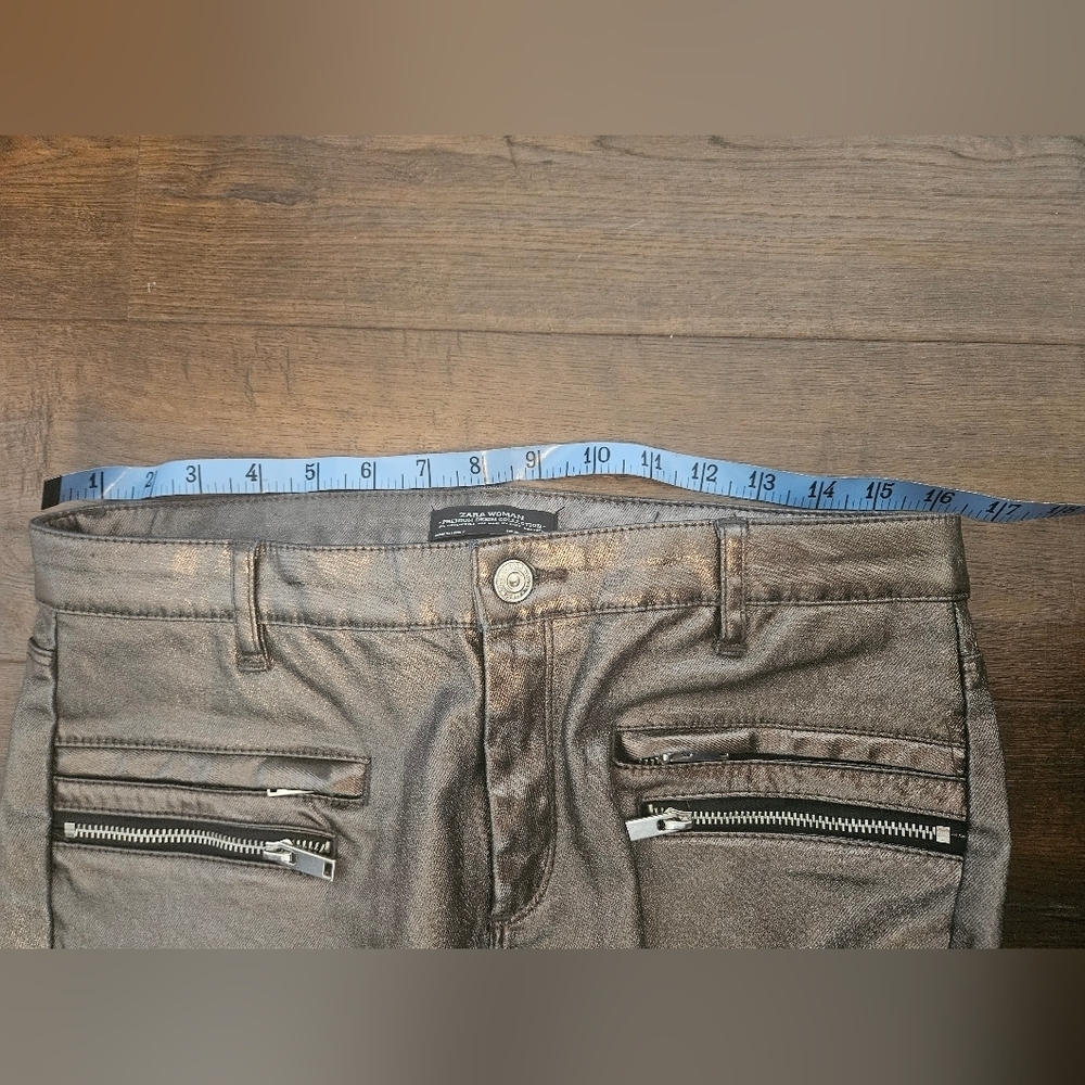 Zara‎ metallic jeans - Picture 5 of 9